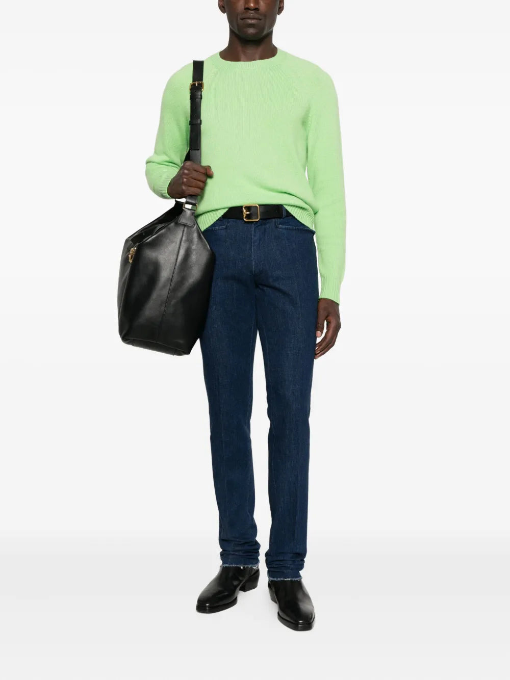 Tom Ford Men Crewneck Sweater With Raglan Sleeves - 2