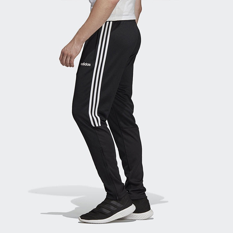 adidas Three-Striped Recreational Training Running Trousers Men's Black DY3133 - 5