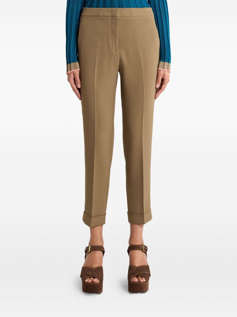 Etro Cady cigarette cuffed trousers outlook
