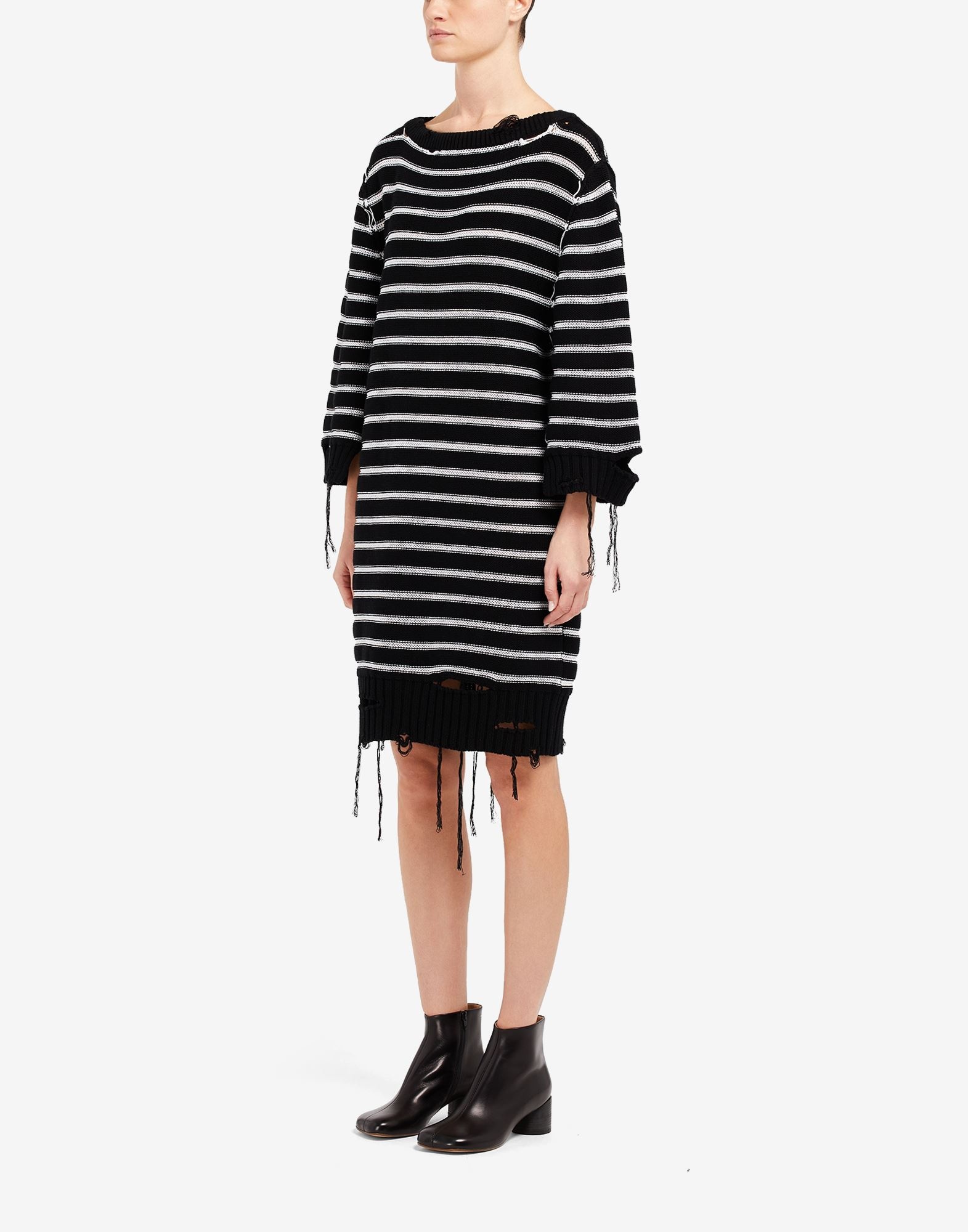 Distressed knit dress - 5