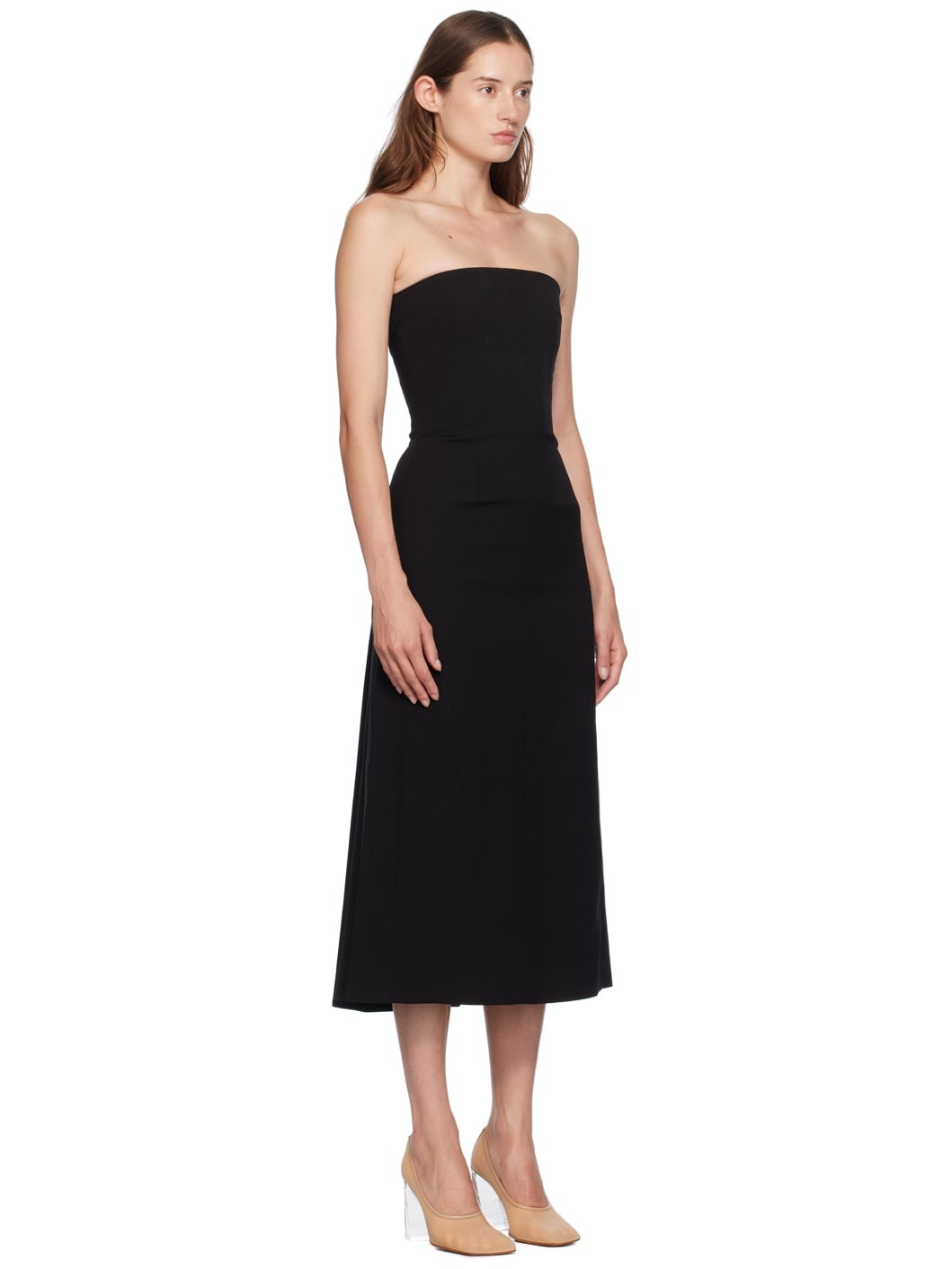 Black Noctula Midi Dress - 2
