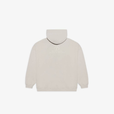 BALENCIAGA Resorts Zip-up Hoodie in Cement Grey outlook