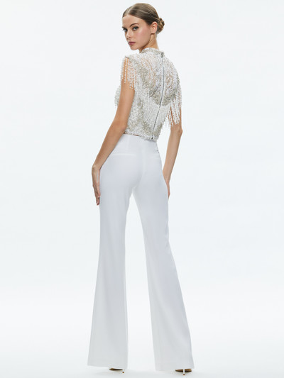 Alice + Olivia TISA LOW RISE CLEAN WAISTBAND BOOTCUT PANT outlook