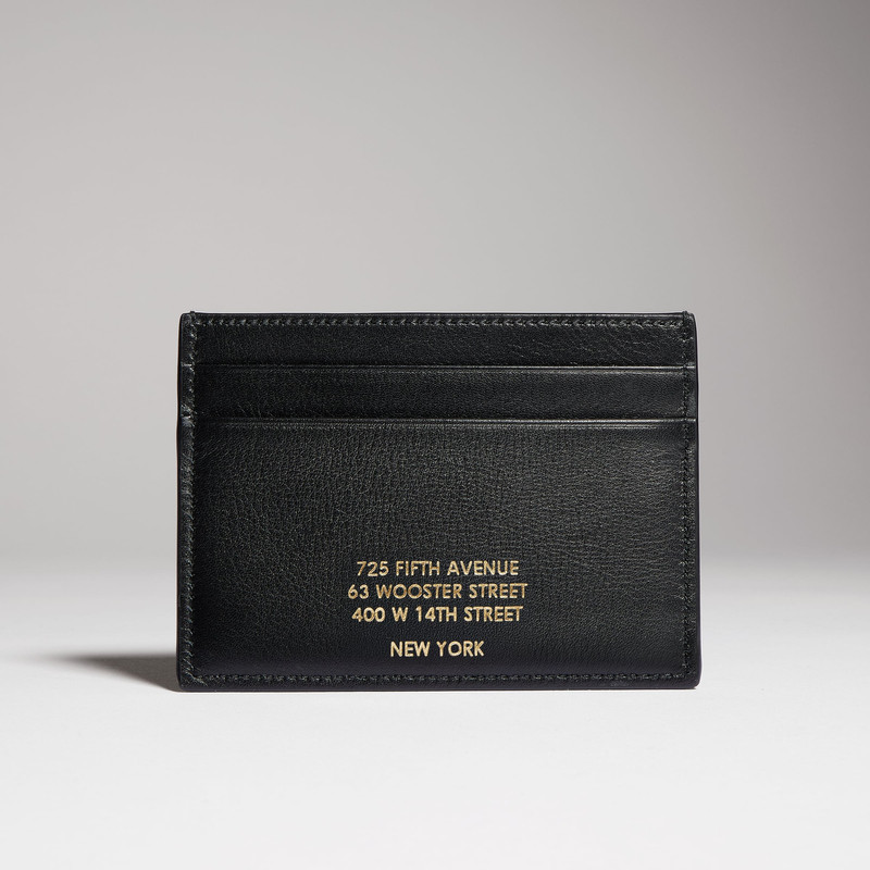 Card case with gold-foiled logo 5