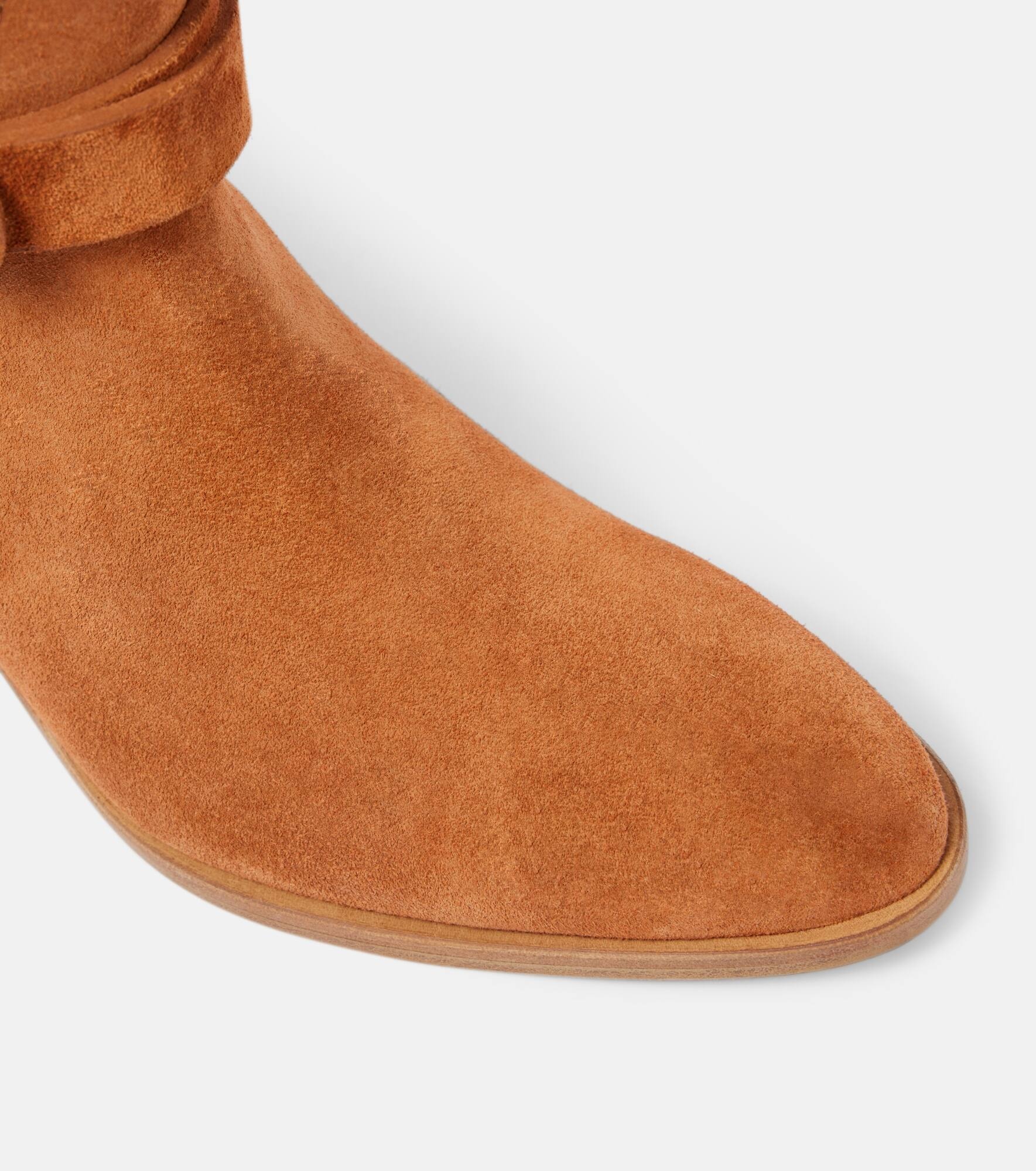 Willow suede cowboy boots - 5