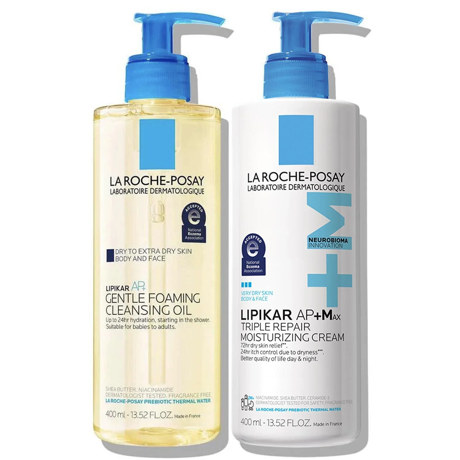Lipikar AP+ Cleansing Oil & AP+M Moisturizing Cream Set - 1