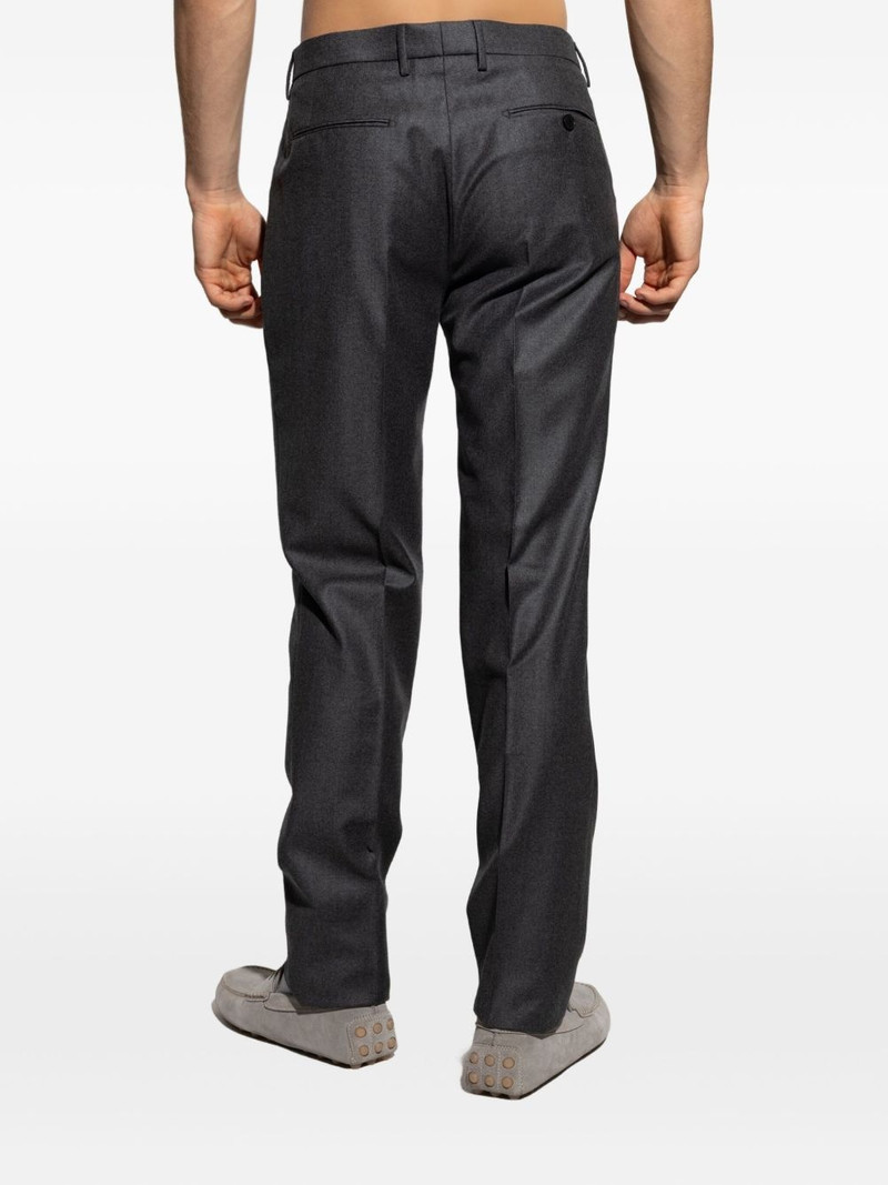 pleated zip-detail trousers 4