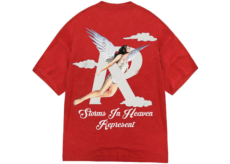 REPRESENT Represent Storms In Heaven T-shirt Burnt Red outlook