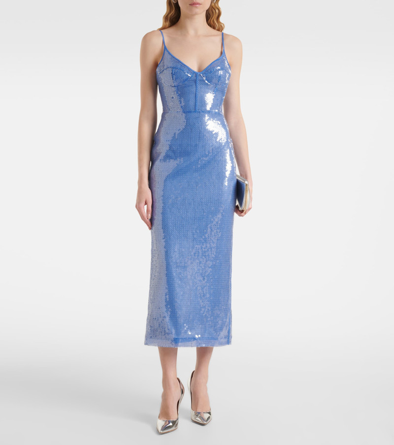 David Koma Sequined corset dress outlook