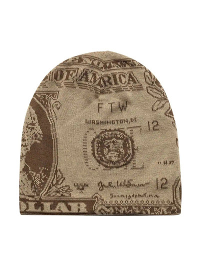 Supreme Dollar graphic-print beanie hat outlook