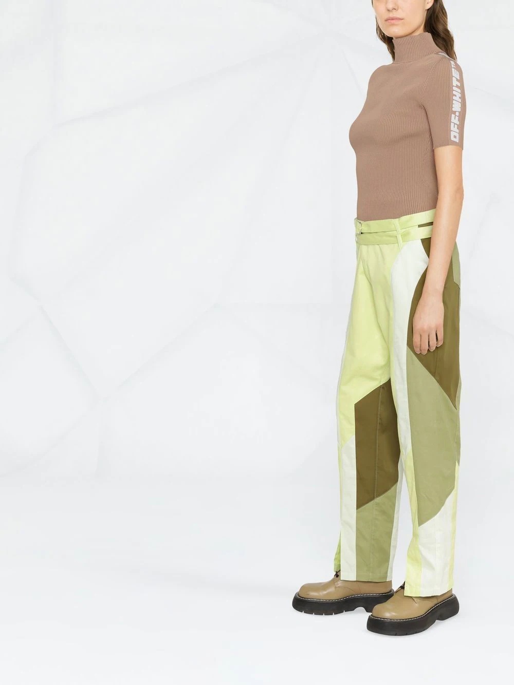 Daintree straight-leg panelled trousers - 3