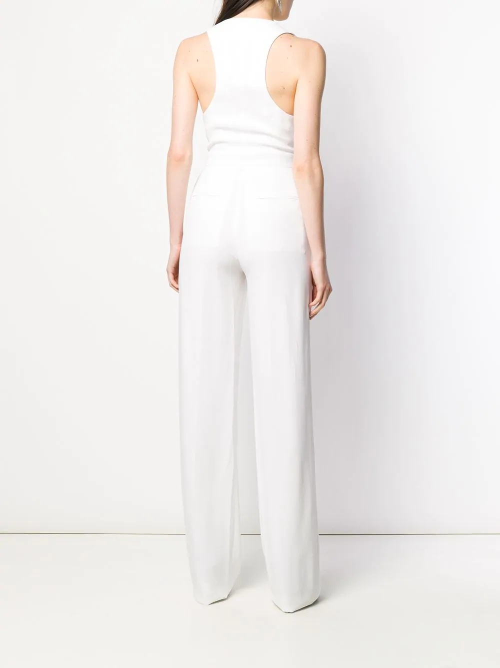 sleeveless tailored jumpsuit - 4