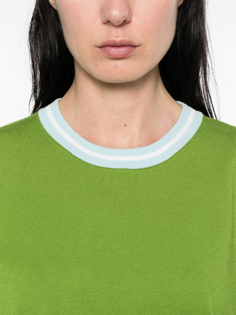 contrasting-trims T-shirt 5