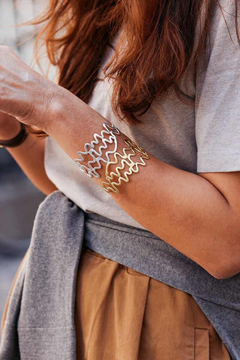 YSSO Shore Adjustable Cuff Bracelet In Silver outlook