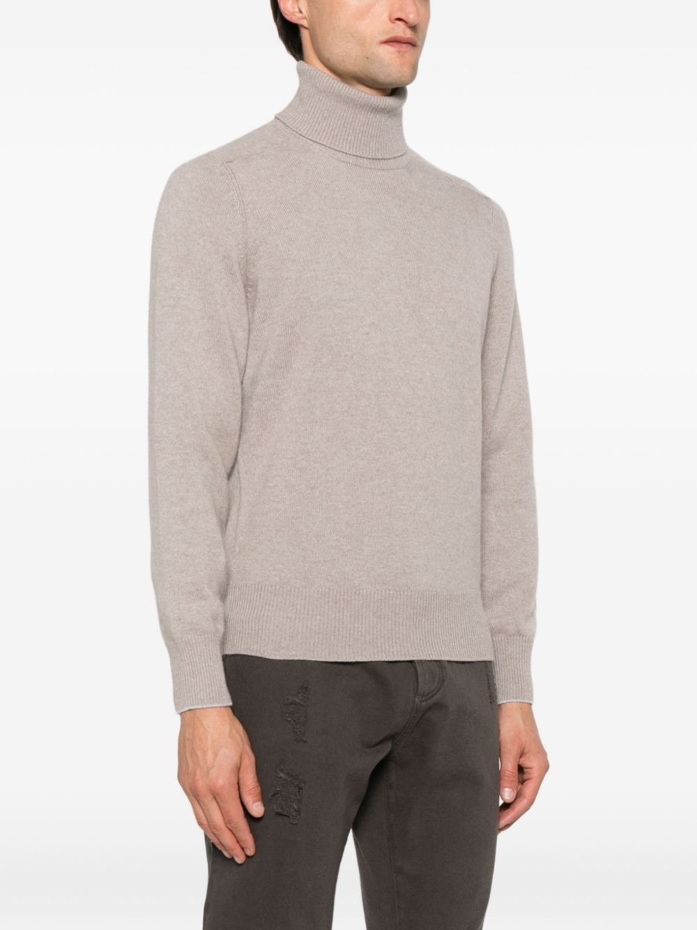 turtleneck cashmere sweater - 3