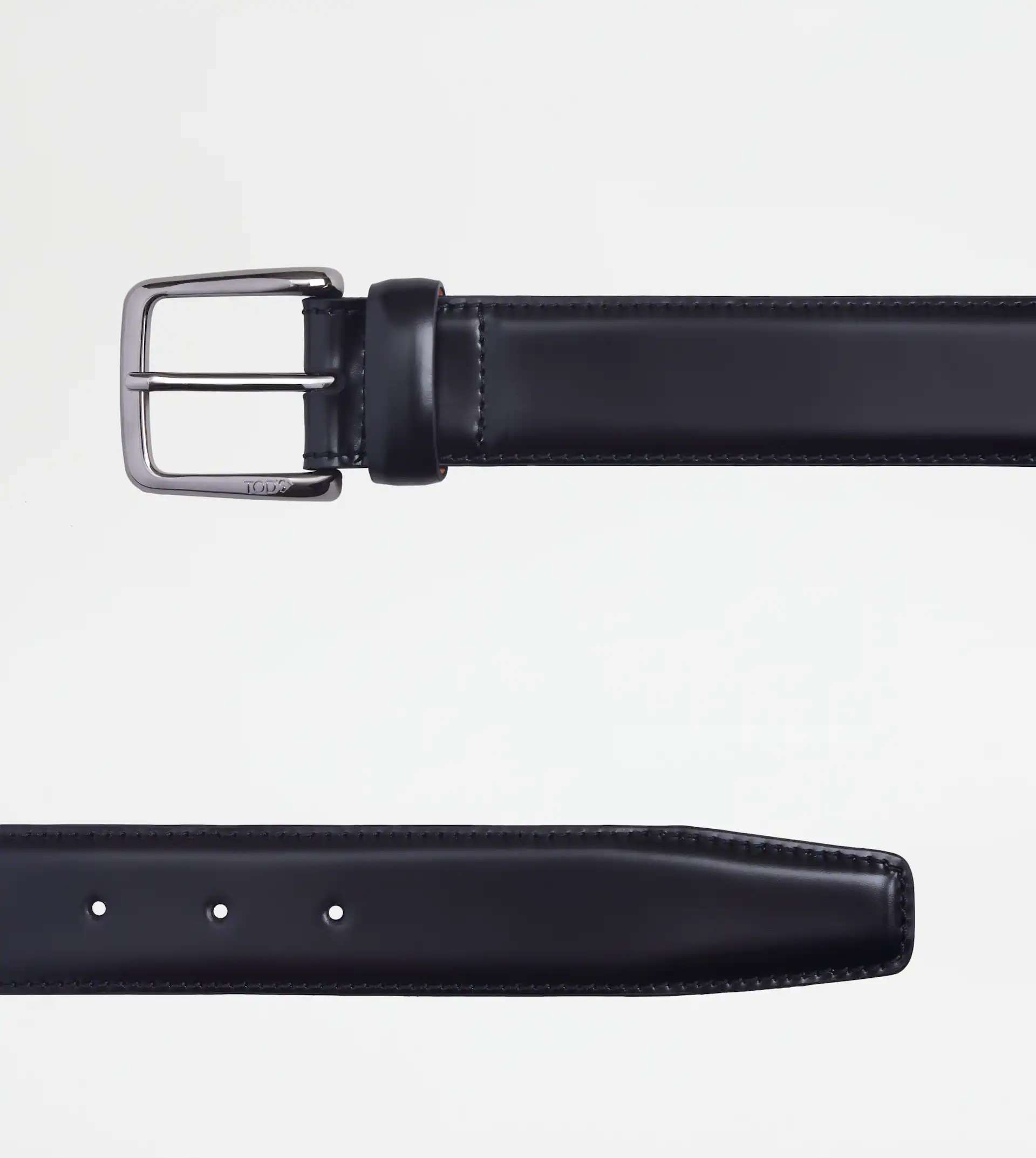 BELT IN LEATHER - BLACK - 2