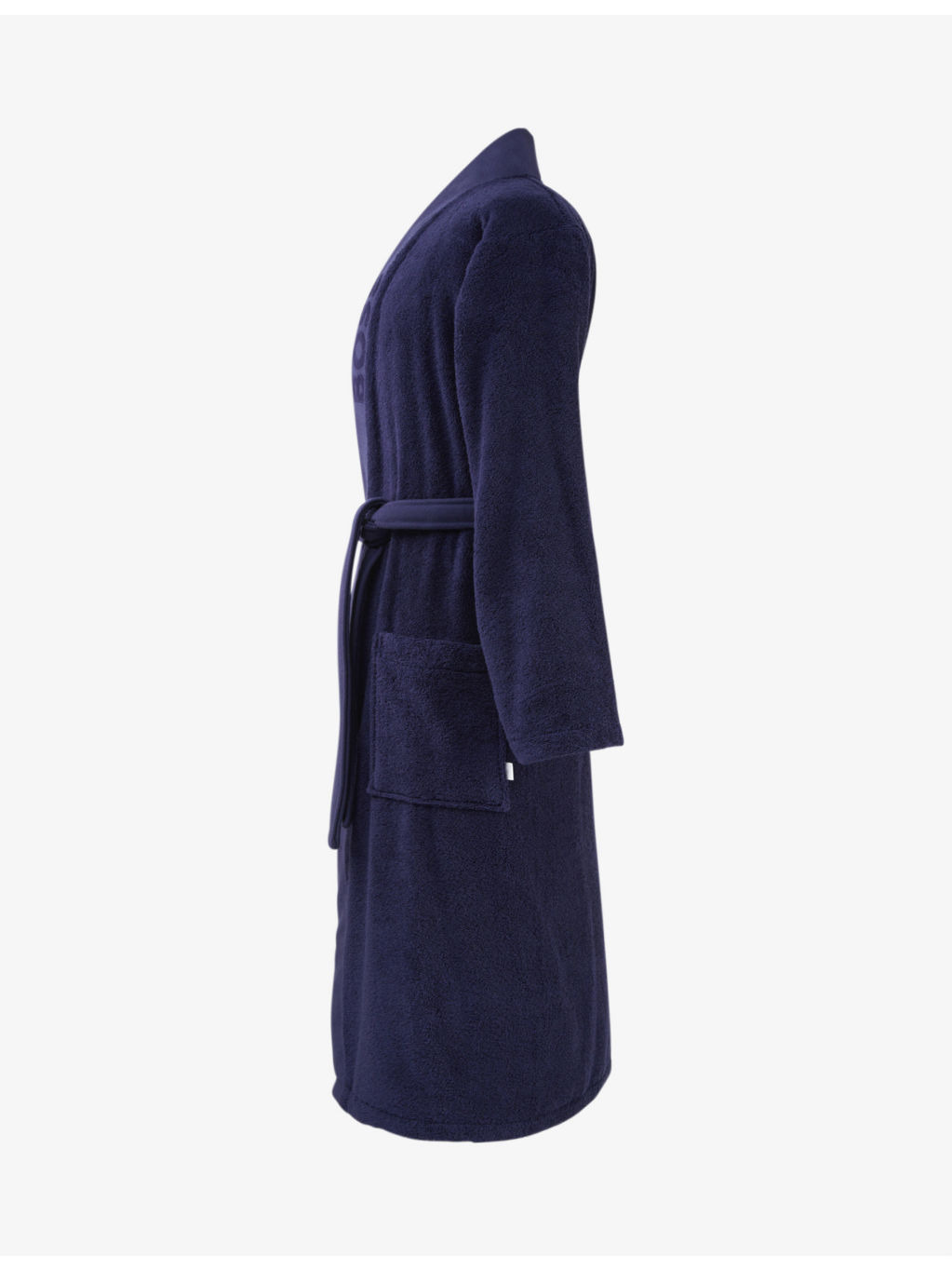 Logo-embroidered kimono terry cotton dressing gown - 3