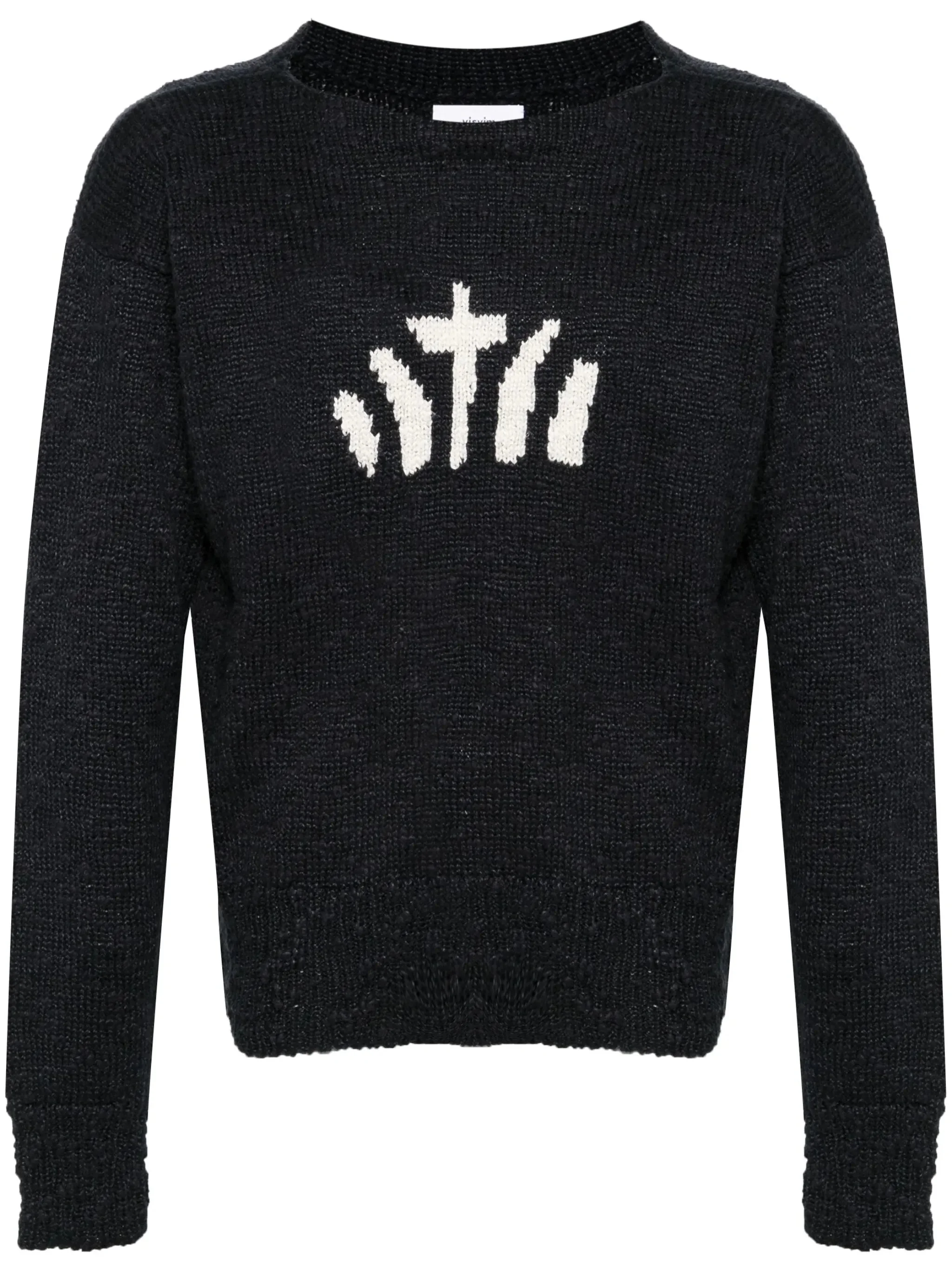 intarsia-knit silk-blend jumper - 1