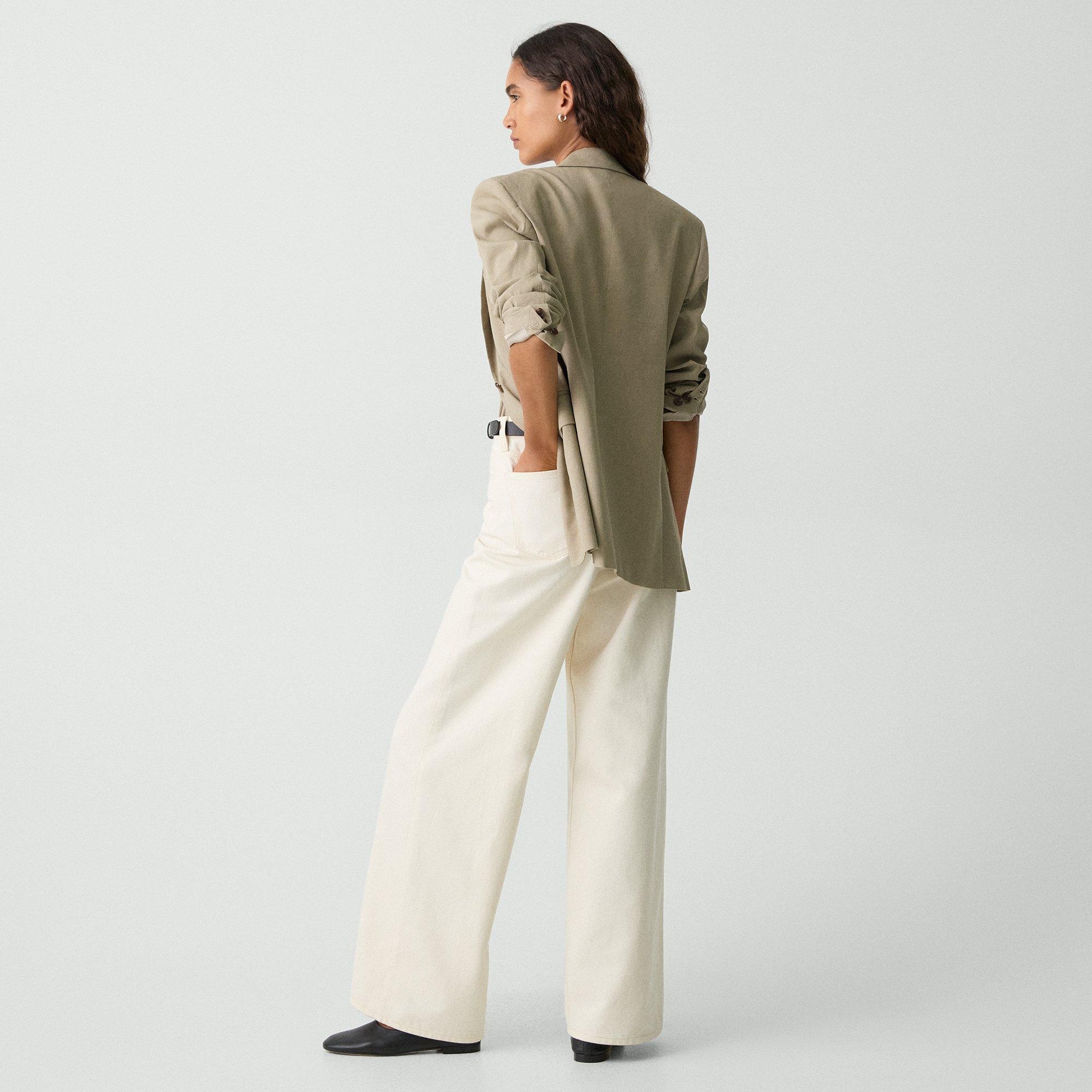High-Waisted Wide-Leg Pant in Denim - 4