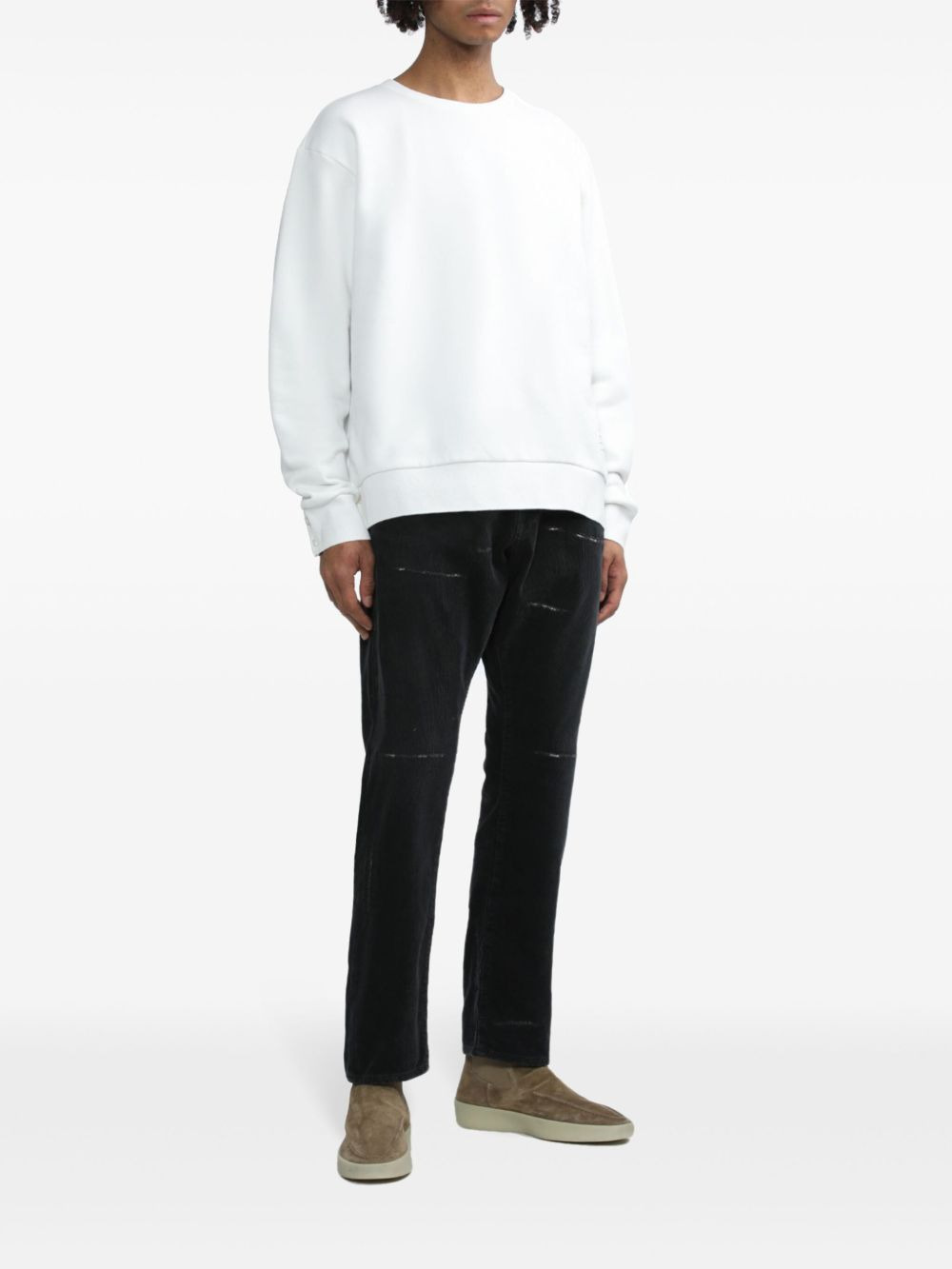 Center-Back Stripe Jersey Pullover - 2