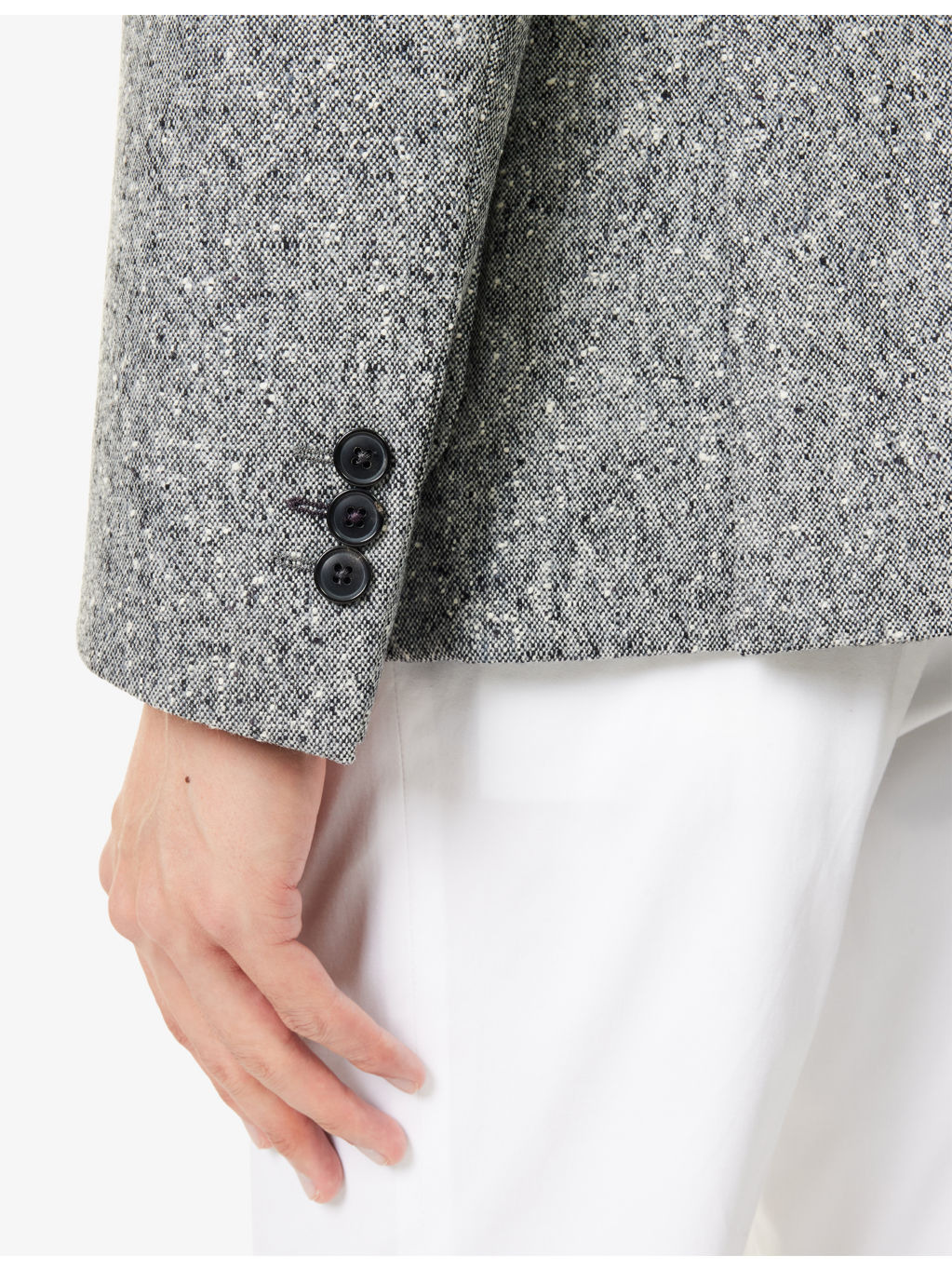 Double-Breasted Peak-Lapel Wool Jacket - 5