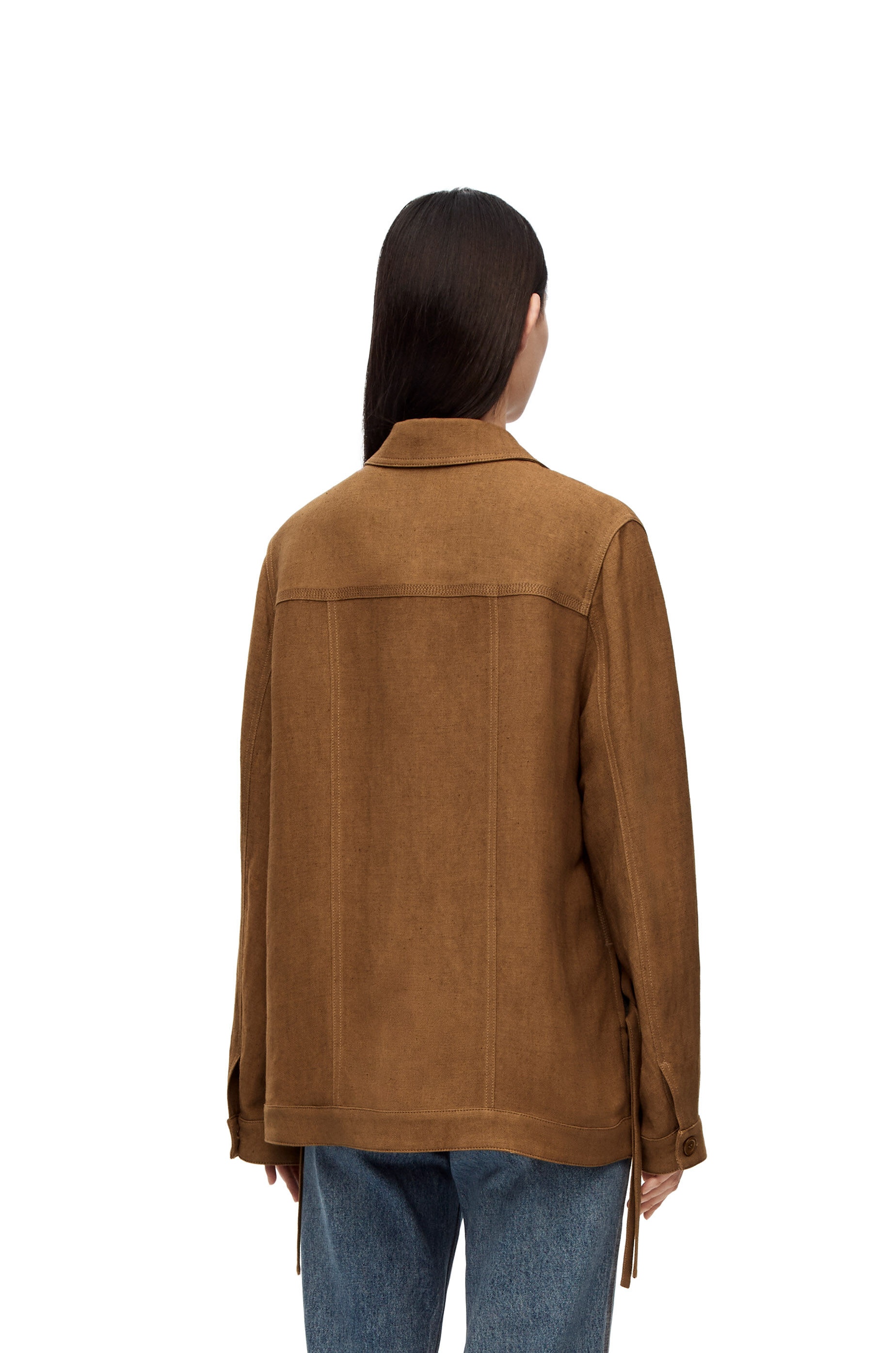 Workwear jacket in linen blend - 4