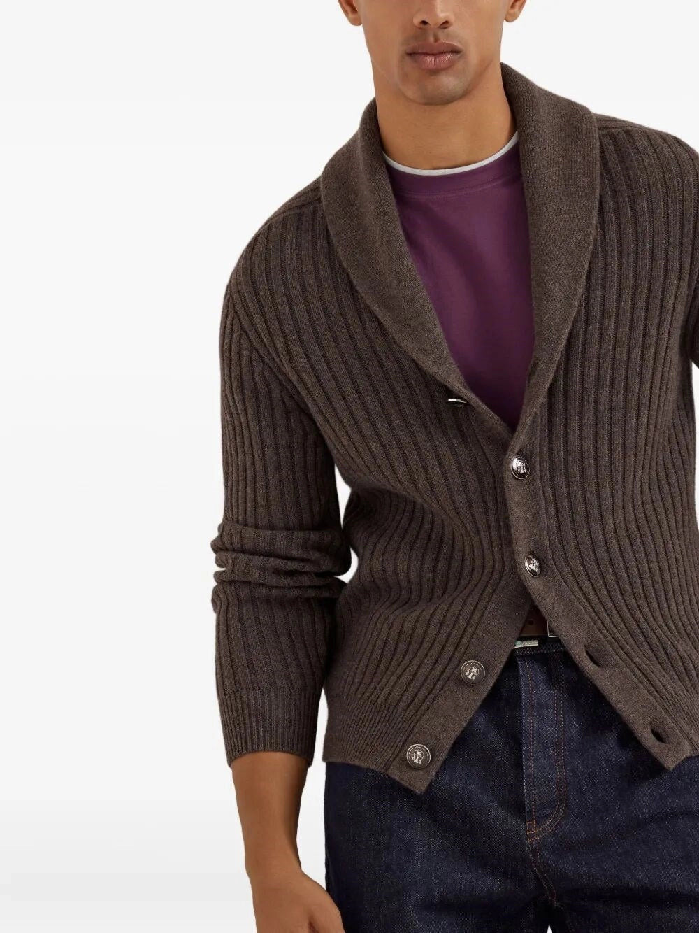 Brunello Cucinelli Men T-Shirt With Faux-Layering - 4