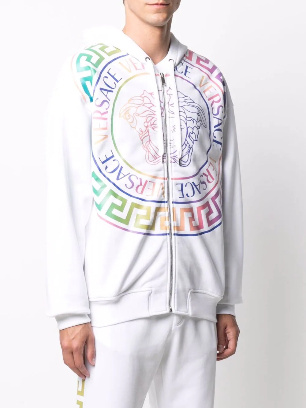 Medusa logo-print zip hoodie - 3