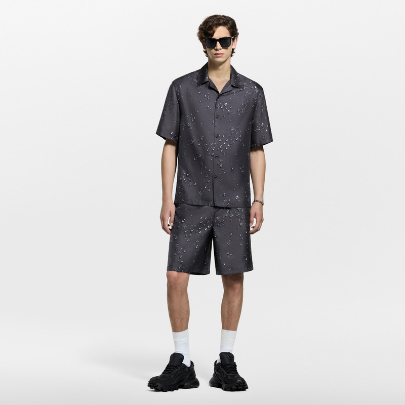 Monogram Short-Sleeved Silk Shirt 3