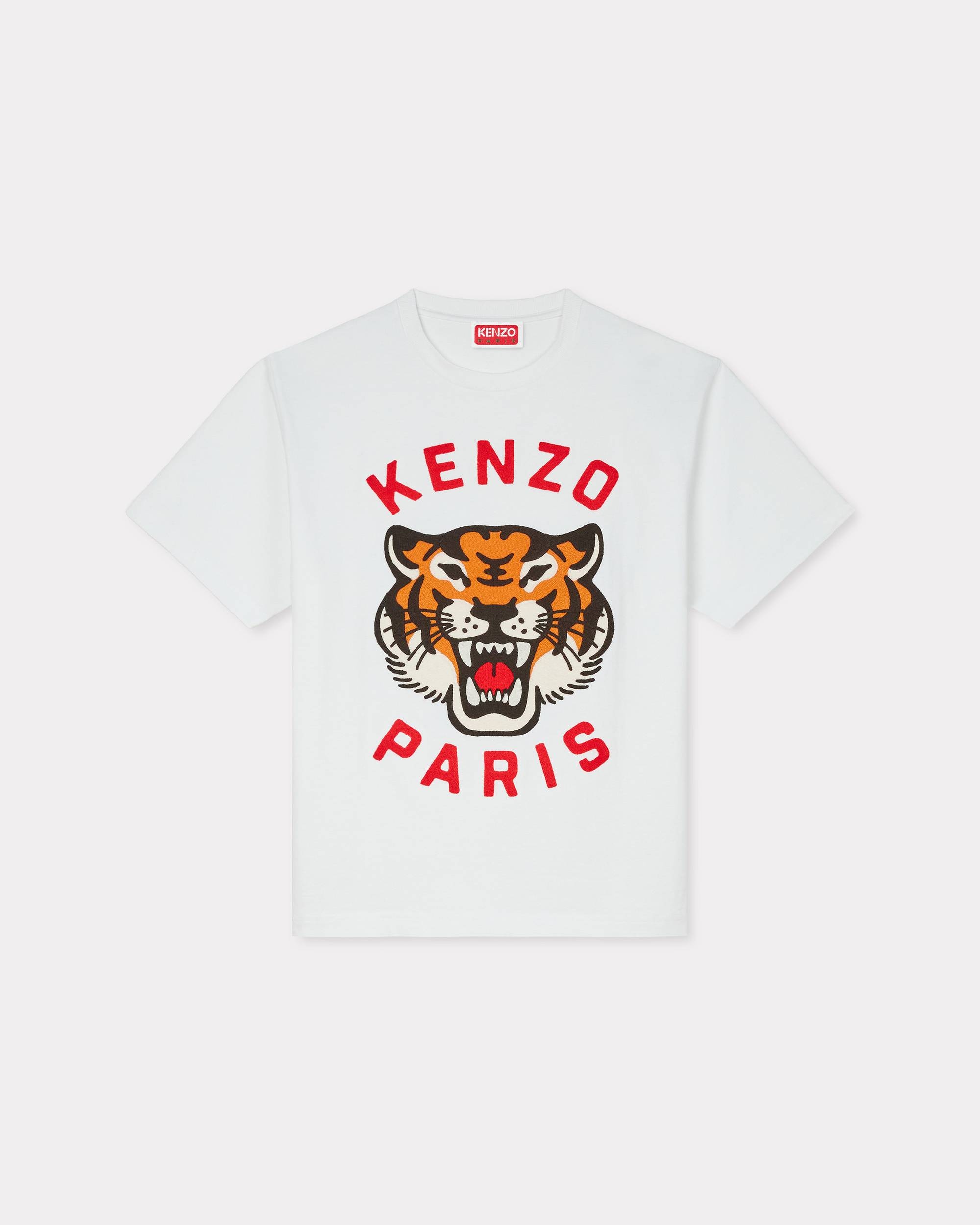 'KENZO Lucky Tiger' genderless oversized embroidered T-shirt - 1