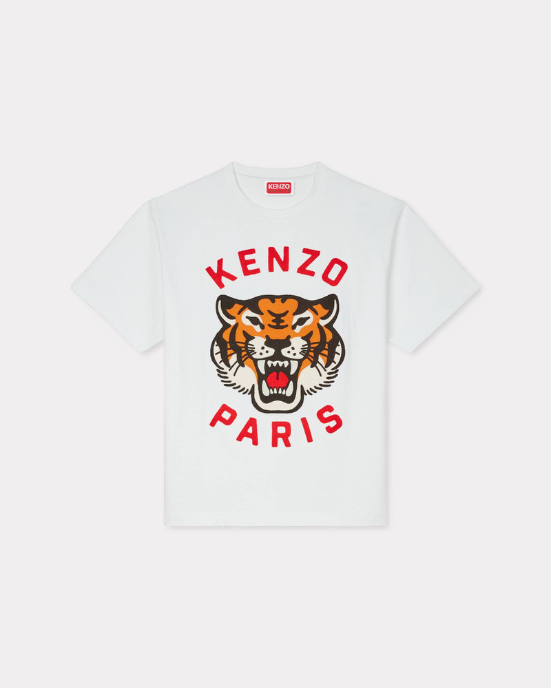 'KENZO Lucky Tiger' genderless oversized embroidered T-shirt 1