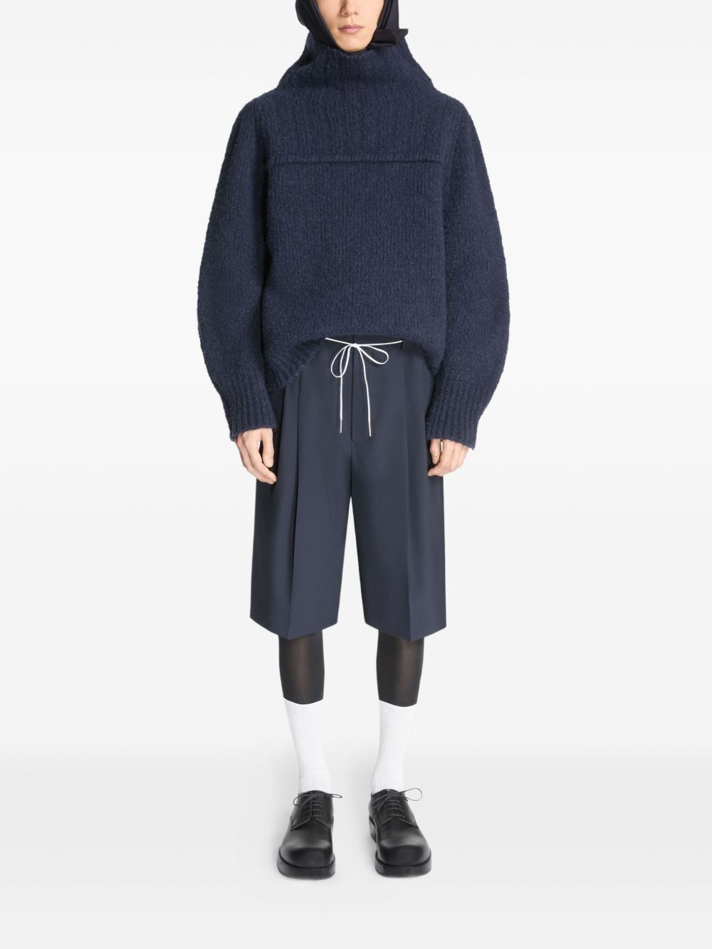 wool bermuda shorts - 2