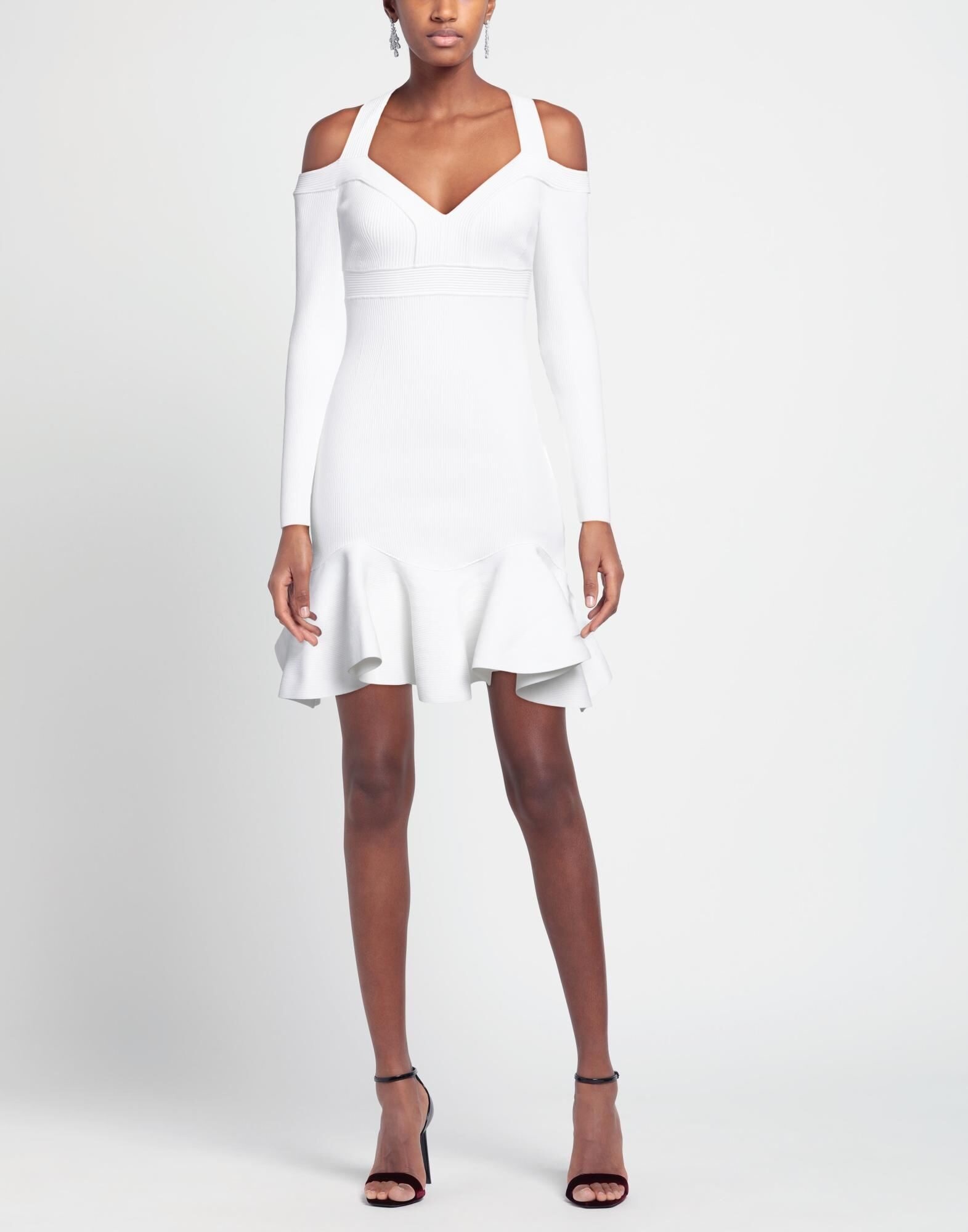 White Women's Sheath Dress - 3