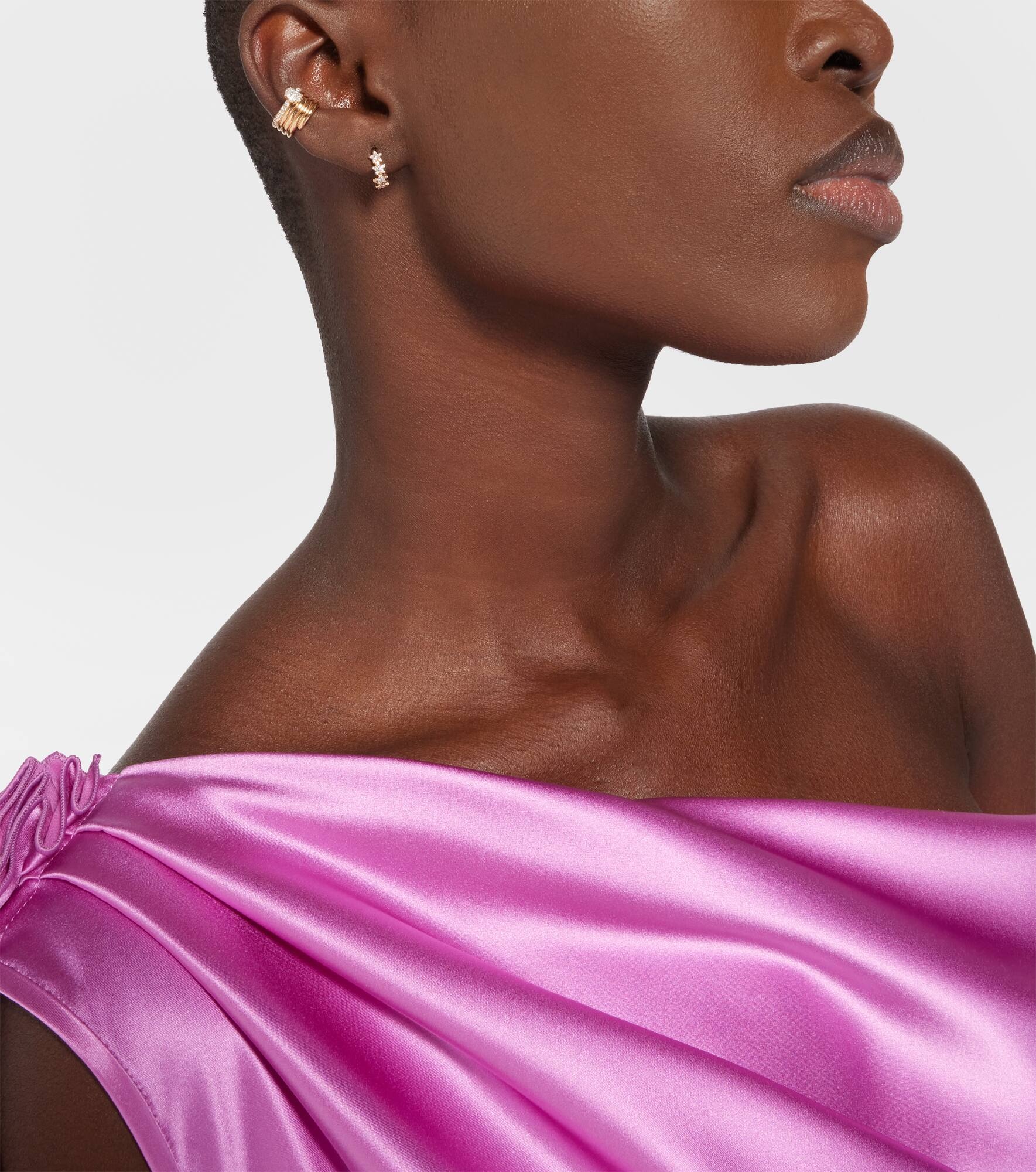 Blast 18kt rose-gold ear cuff with diamonds - 5