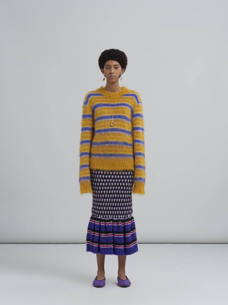 Marni 3D-STITCH SKIRT IN BLENDED YARNS outlook