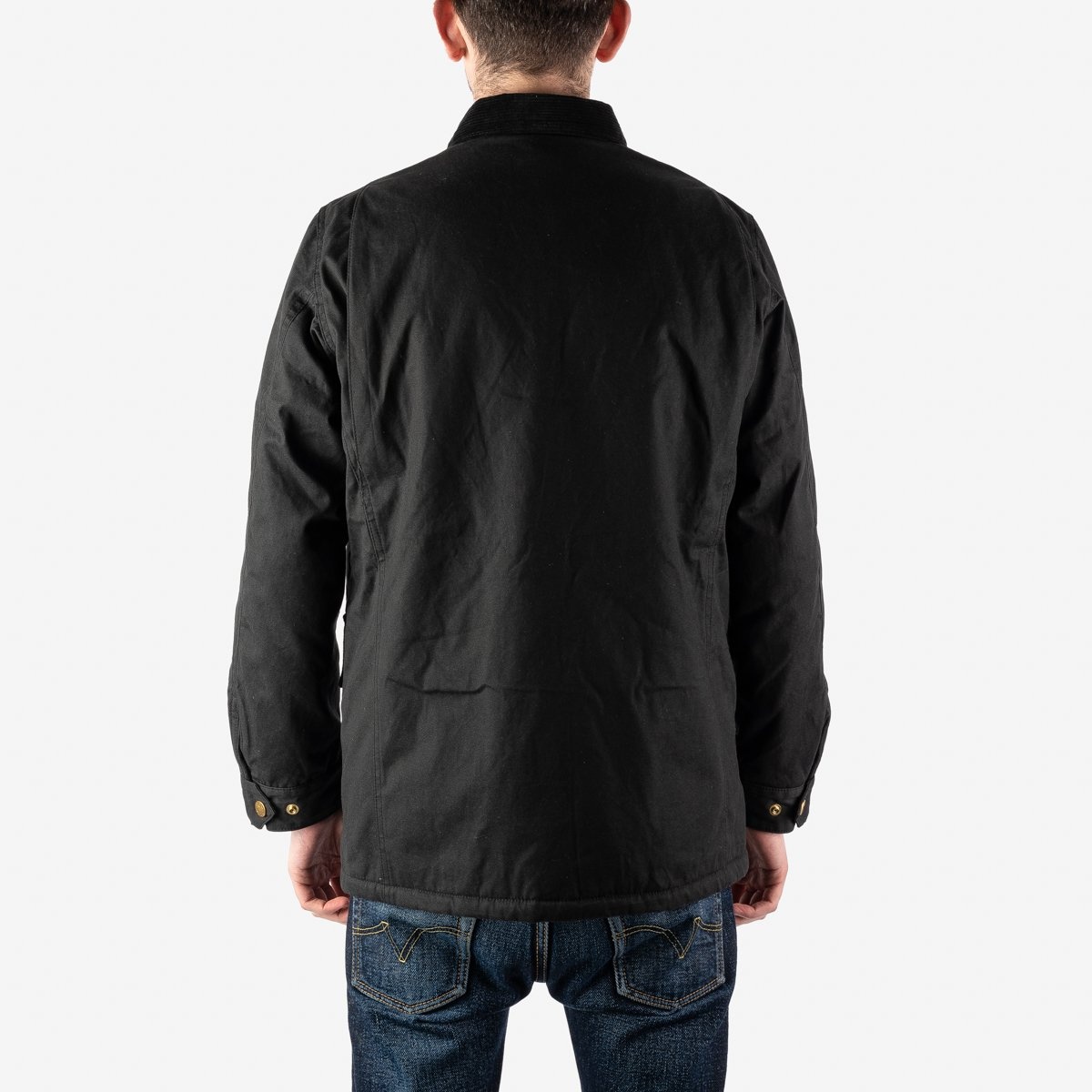 7oz Oiled Cotton Chore Jacket - Black - 3