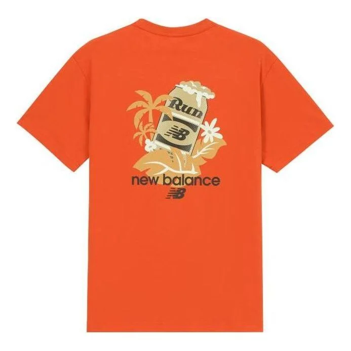 New Balance Running Graphic Logo Tee 'Orange Yellow' AMT32365-SPO - 1