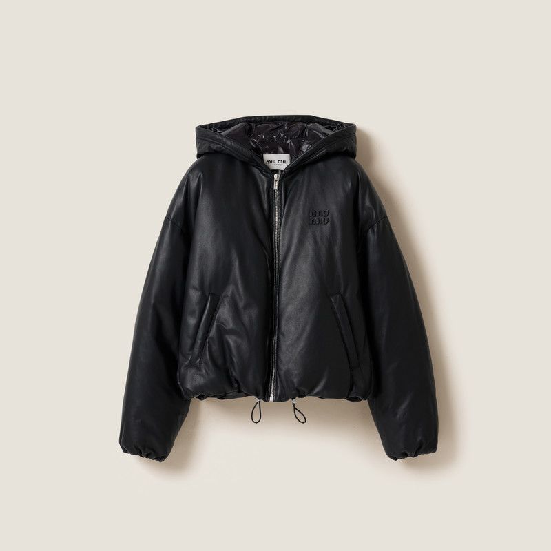 Padded nappa leather jacket 1