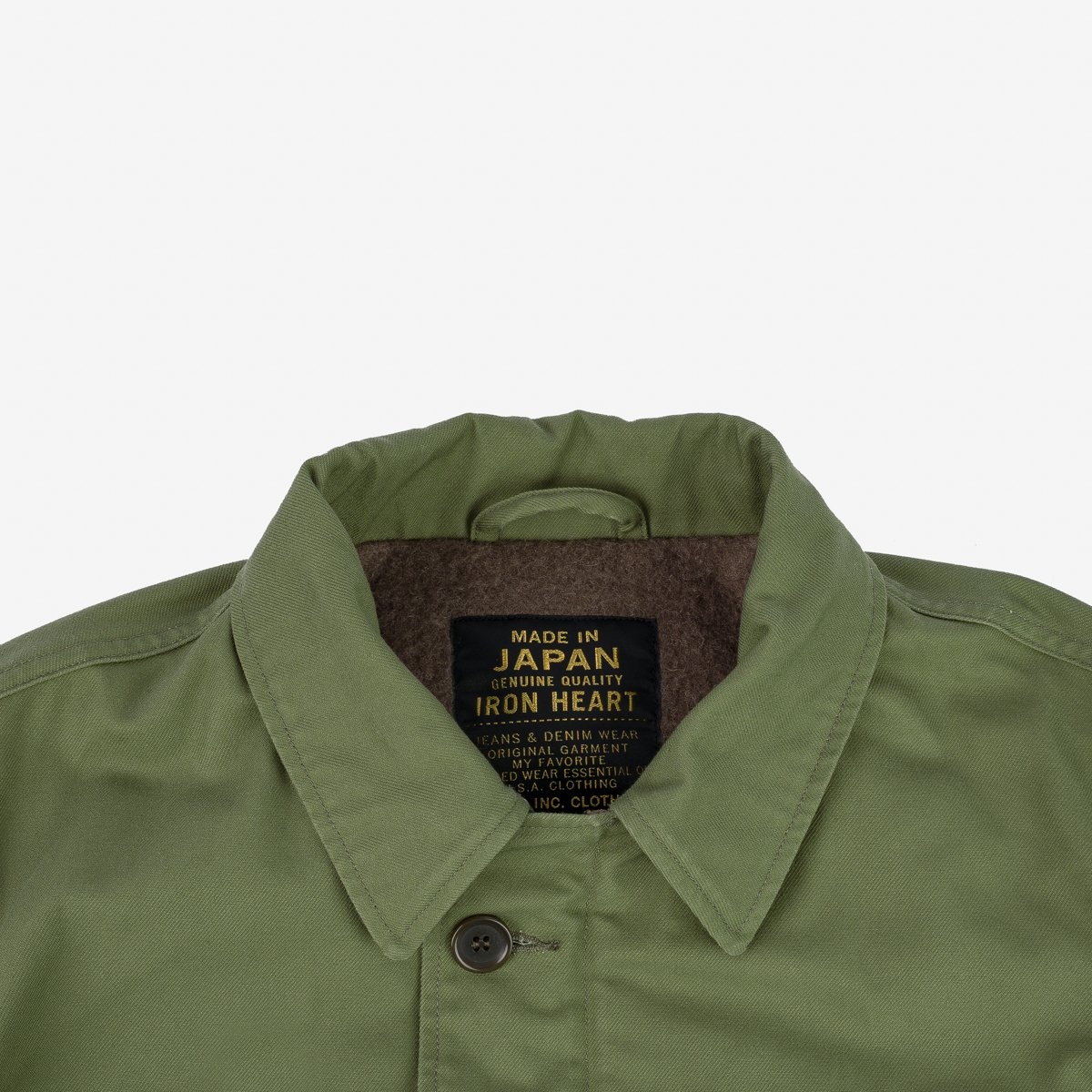 IHM-39-OLV Military Serge A2 Deck Jacket - Olive - 8