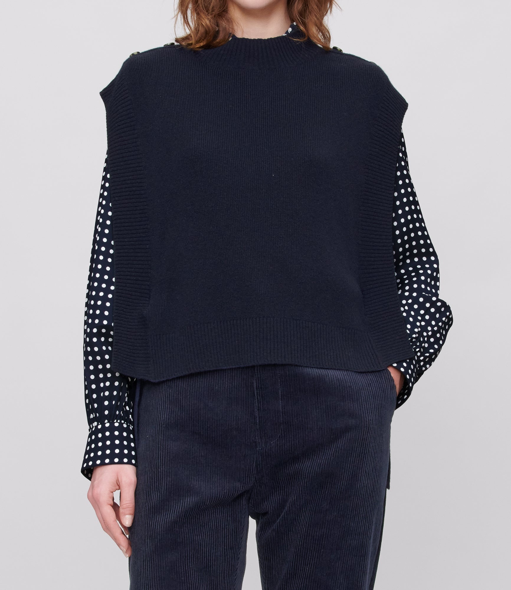 MATHILDE SLEEVELESS SWEATER - 4