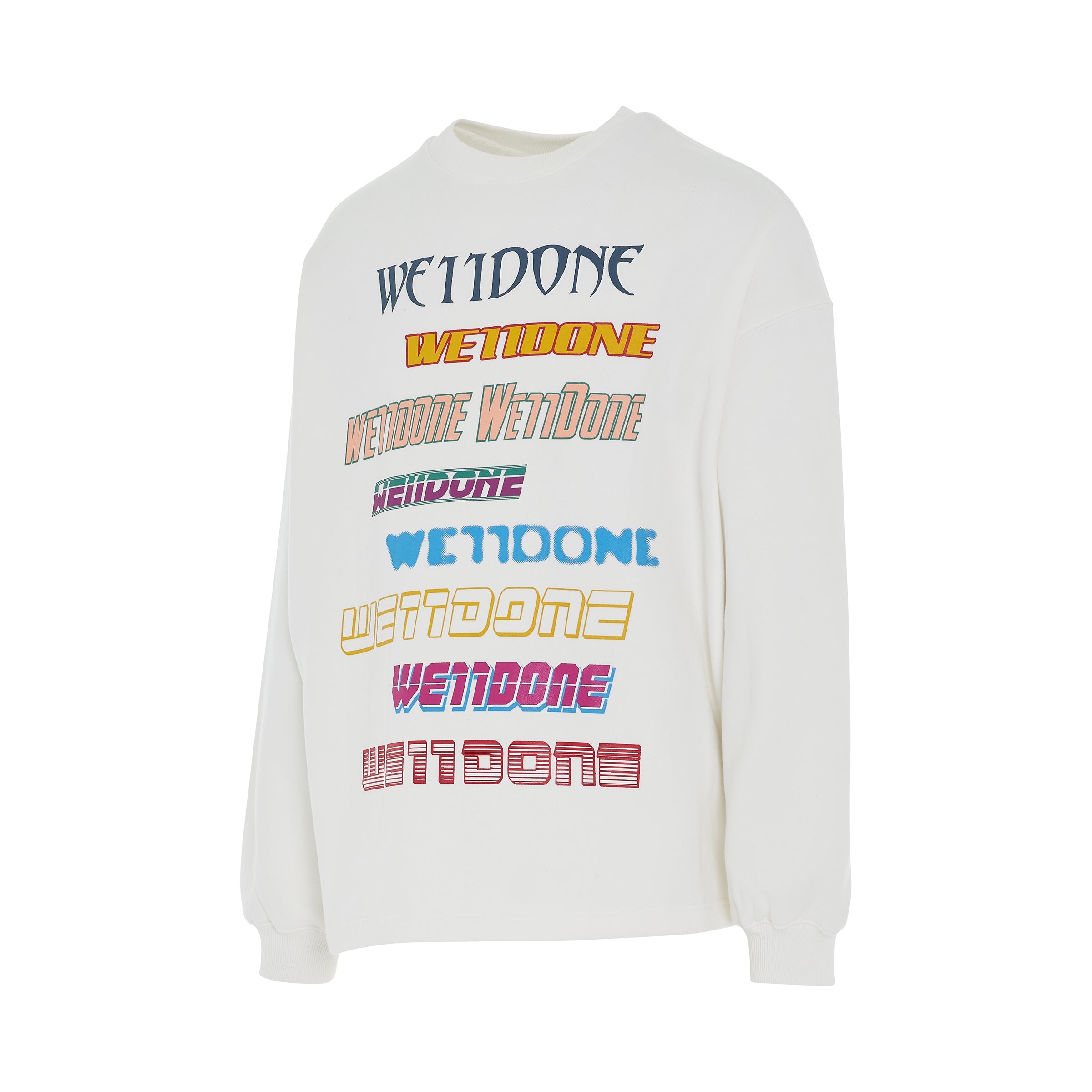 Front Logo Sweatshirt in White - 2