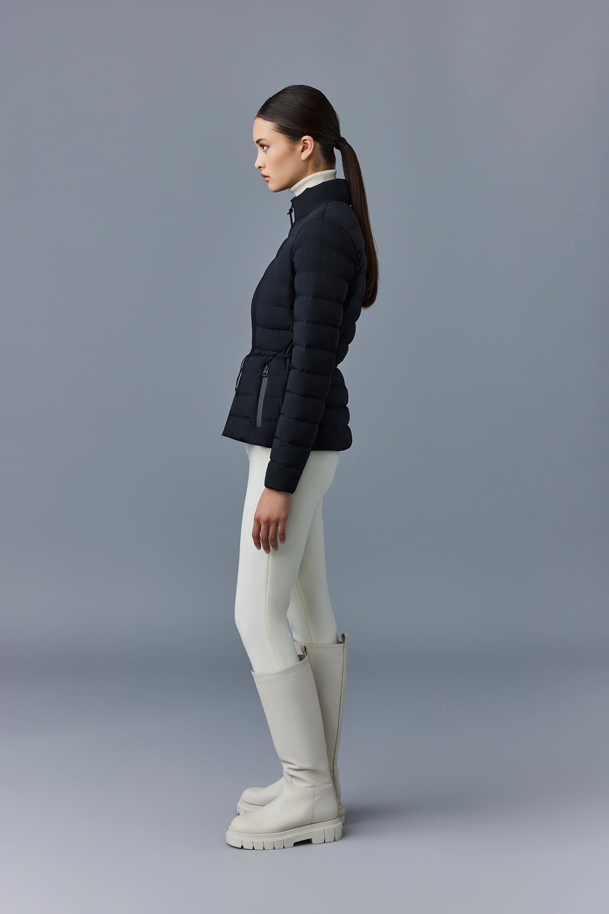 JACEY-CITY Light down jacket with stand collar - 3