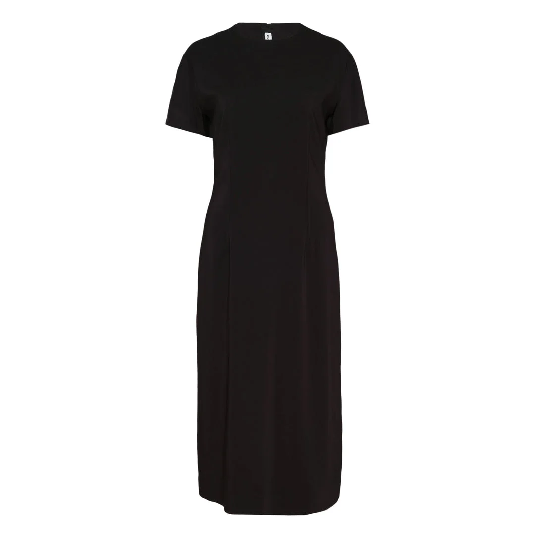 Stretch Viscose Cady Midi Dress - 1