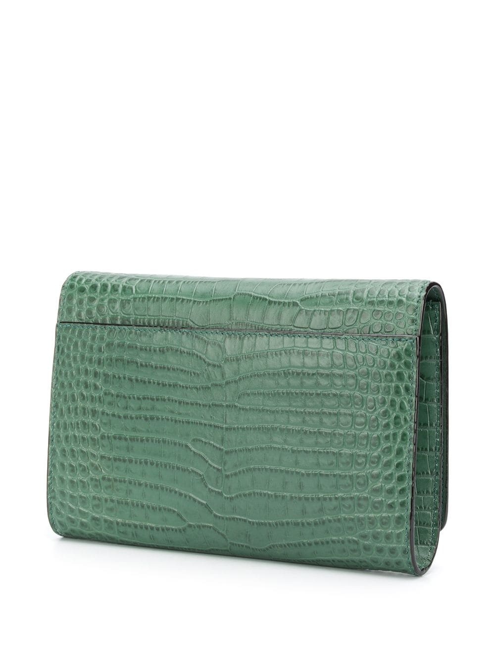 Varenne crocodile-effect clutch bag - 3