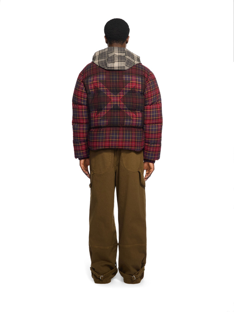 Spray Arrow Check Flannel Down Jacket 4