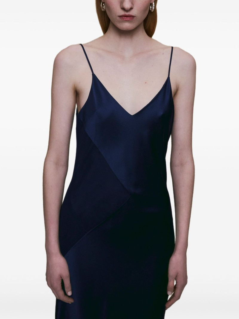 Diana satin-paneled slip maxi dress 5