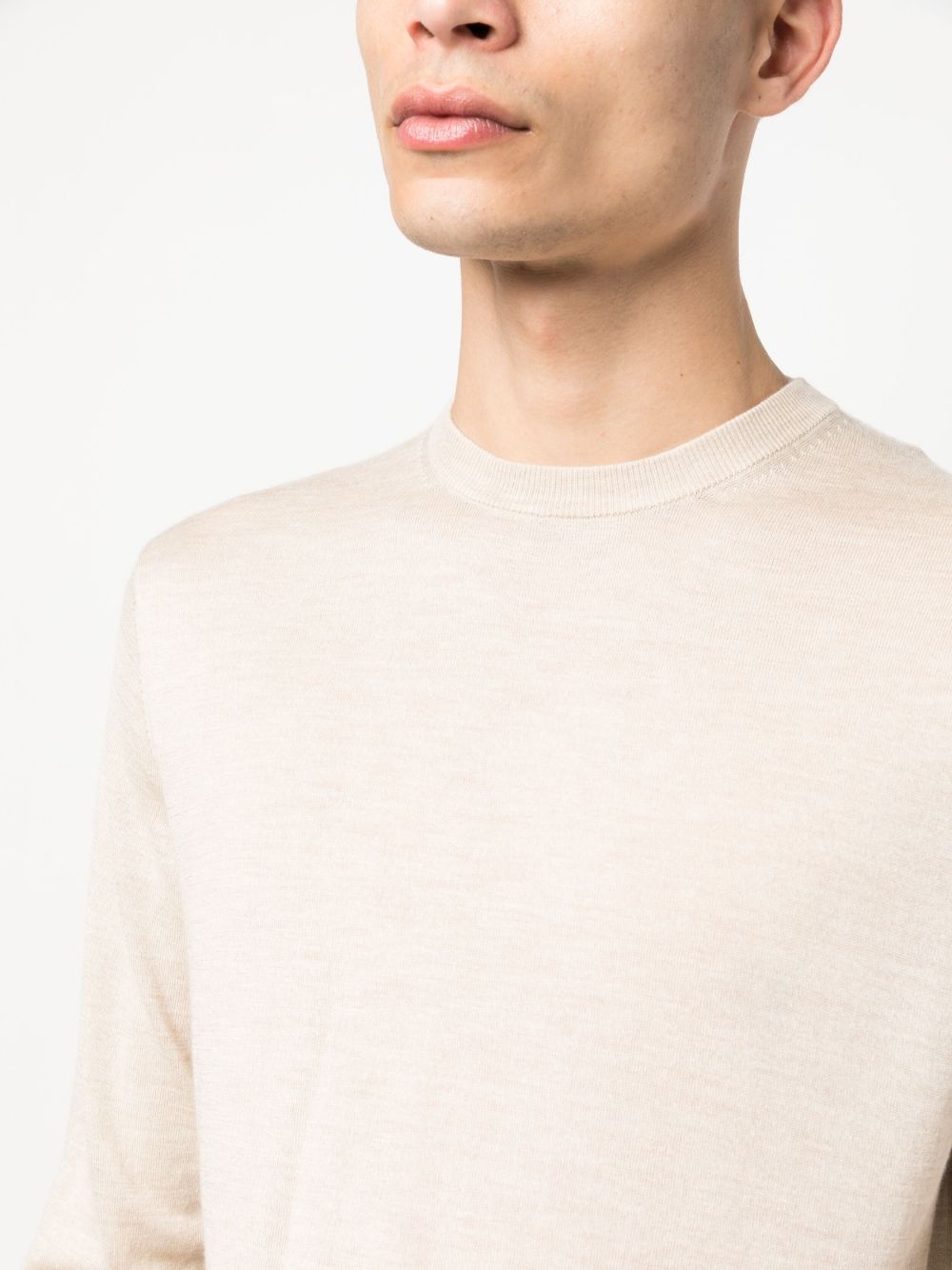 fine-knit long-sleeve jumper - 5