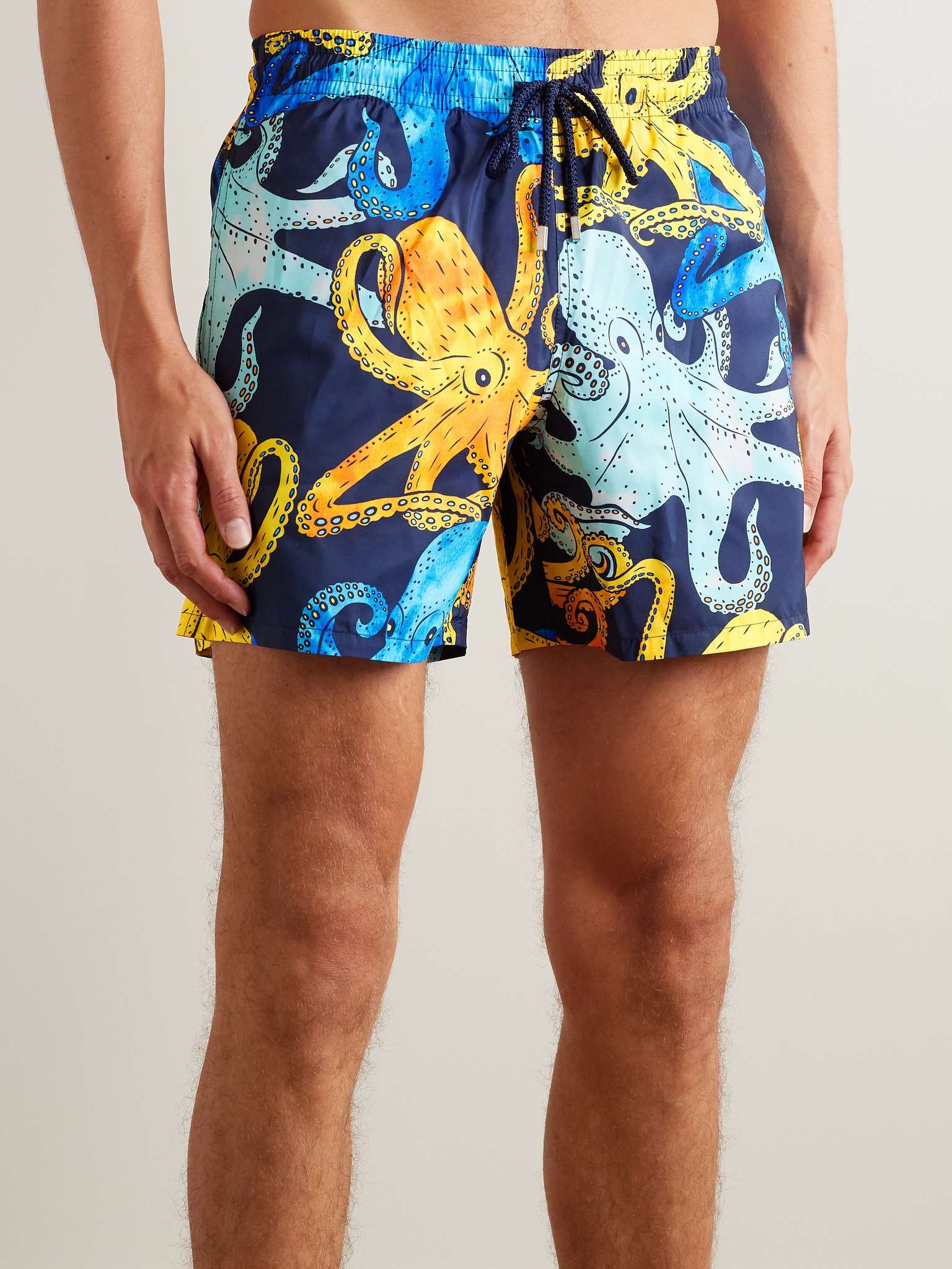 Mahina Straight-Leg Mid-Length Printed Recycled Swim Shorts - 2