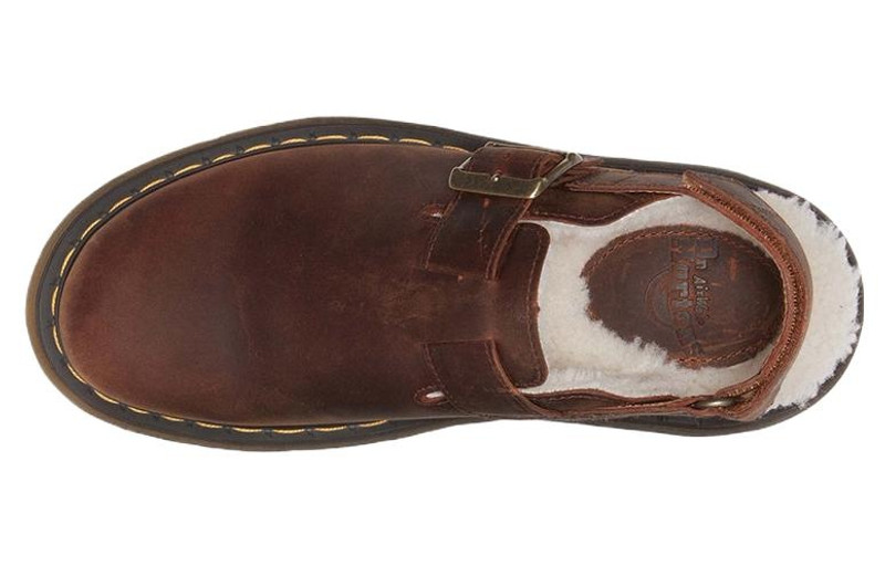 Dr. Martens Jorge II Faux Fur Lined Slingback Mules 'Warm Tan' 31060362 3