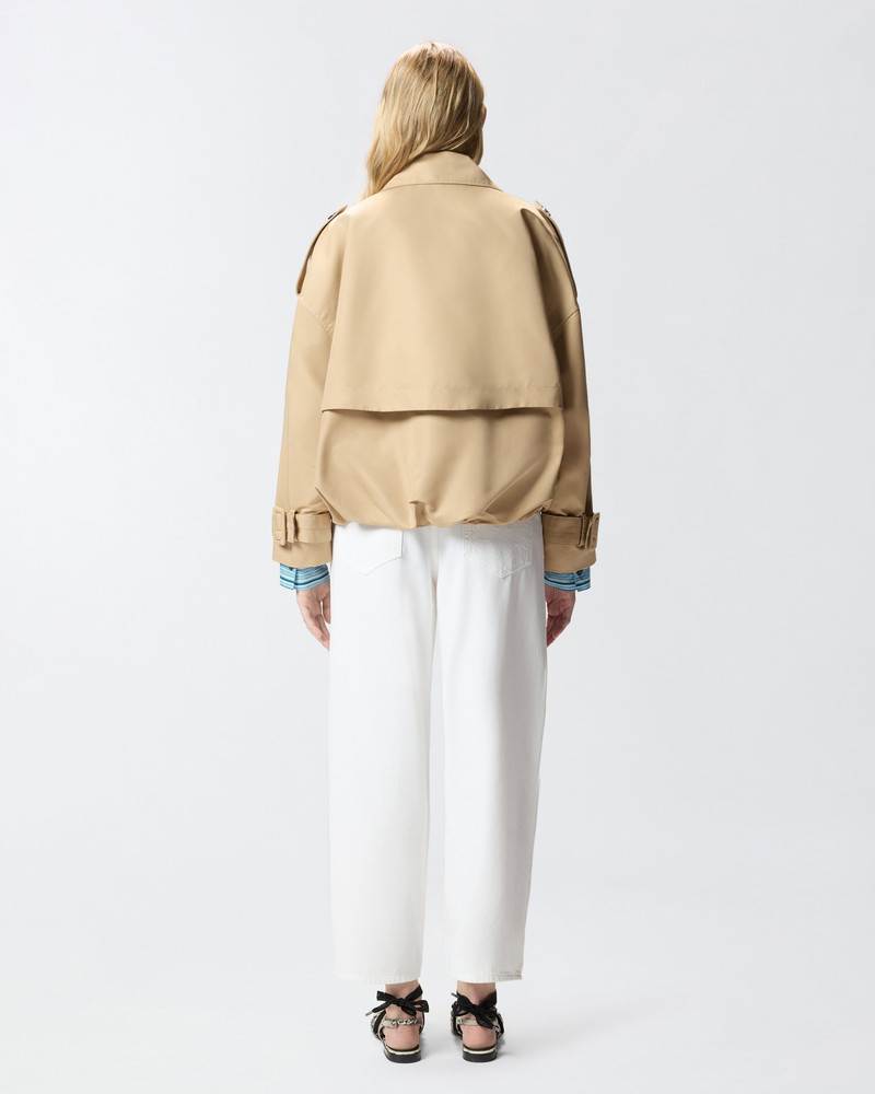 SHORT DOUBLE-BREASTED TRENCH COAT 5